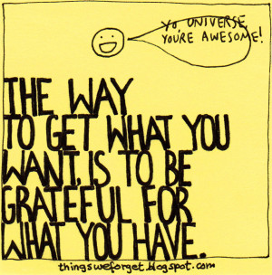 Daily Gem: Being Grateful