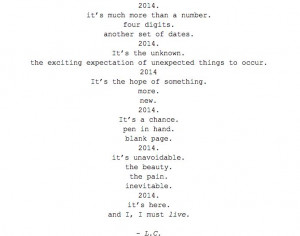 2014 New Year/ New Year's Eve quote