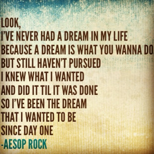 No Regrets - Aesop Rock // #lifephilosophies