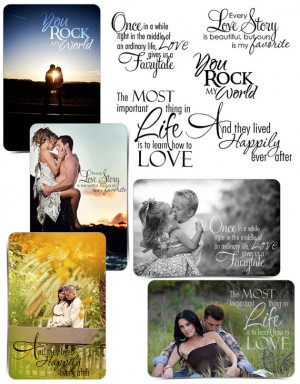 ... Collection - MY LOVE - (5) Custom Quotes for your Images and Designs