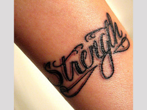 ... is for the bold ones and talks about strength it is inked on the arm