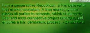 ... project emerges, and ensures a fair, democratic process. - Sarah Palin