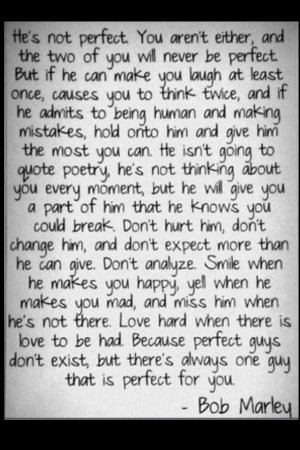 He's not perfect. You aren't either.