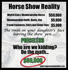 Horse show reality... #realitysucks #showmanshipathalter More