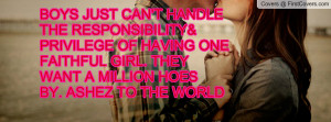 BOYS JUST CAN'T HANDLE THE RESPONSIBILITY& PRIVILEGE OF HAVING ONE ...