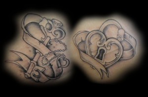 Heart Lock And Key Tattoo Designs