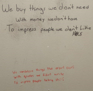 Epic win pics bathroom graffiti fight club quote