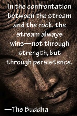 ... wins—not through strength but through persistence.