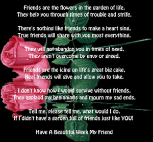 friends are like flowers...