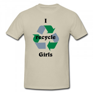 ... Casual Boy Tshirt I recycle girls Designed Fun Quotes T Shirts for Boy