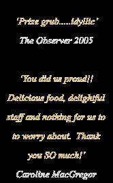 Catering ideas and menus in South West England and Somerset with ...