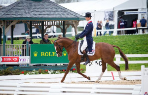... (GBR) leads the 2013 Rolex Kentucky Three-Day Event After Dressage