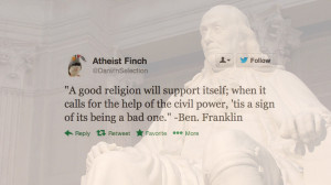 Benjamin Franklin Birthday Tweets