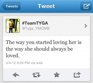 rapper, tyga, quotes, sayings, on love, loving her