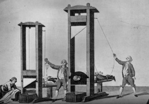 Guillotine – It was a form of beheading practiced popularly in ...