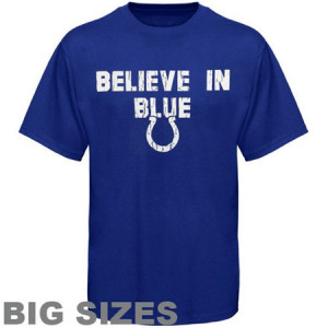 Indianapolis Colts Royal Blue Home Sayings Big Sizes T-shirt