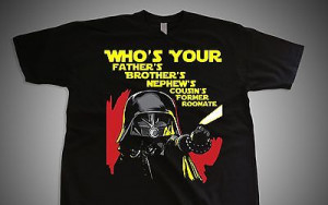 Funny Space Balls Dark Helmet Whos Your Fathers Brothers Nephew Mens T ...