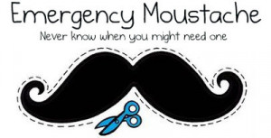 cute, emergency, emergency moustache, funny, lol, moustache ...