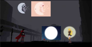The two known moons of the RWBYverse