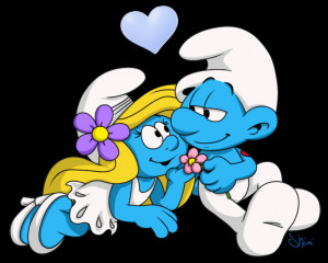 ... smurfs smurfs in love keep calm and love smurfs more from shini smurf