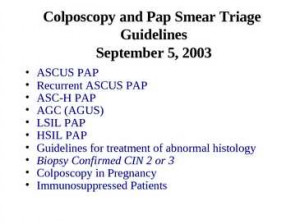 Abnormal Pap Smear Colposcopy HPV