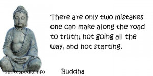 not going all the way and not starting quote by the buddha