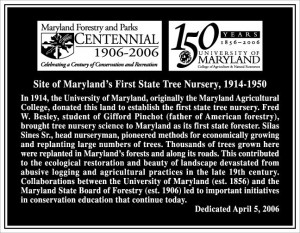 ... of maryland s first state forester john s ayton maryland s 3rd