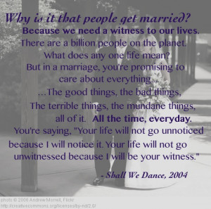 ... witness to our lives but it is such a blessing to have a human witness