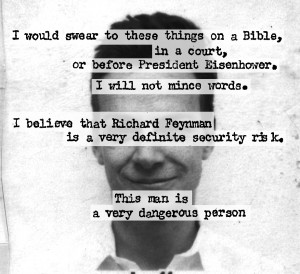 So who smeared Feynman? What can we infer about the letter’s author ...