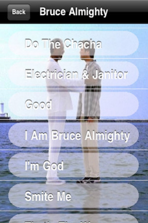 Bruce Almighty Sounds and Quotes: Jim Carrey iPhone App & Review