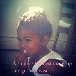 Click for a tweetable: “A smile is the best make-up any girl can ...