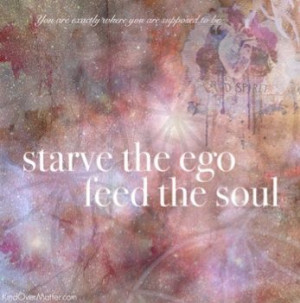 Famine for the ego,and great nourishment bestowed to our SOUL.