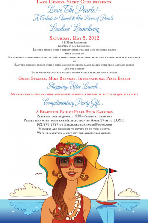 Ladies Brunch Invitation Spring luncheon invitation