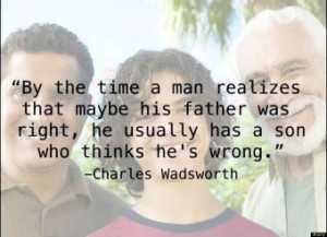 Grandpa Dad and Grandson with Father's Day quotes 2014 - By the time a ...