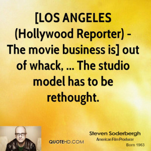 LOS ANGELES (Hollywood Reporter) - The movie business is] out of ...