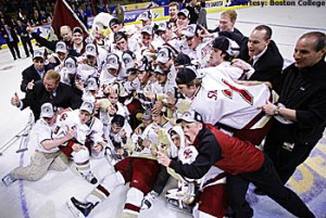 The Boston College Eagles defeated the Notre Dame Fighting Irish 4-1