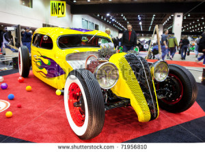 DETROIT - FEB 25: The Looney Tunes hot rod on display at the Autorama ...