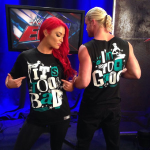 Photo of Eva Marie and Dolph Ziggler Wearing His New Shirt