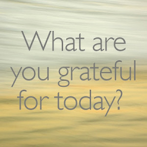 What are you grateful for today?