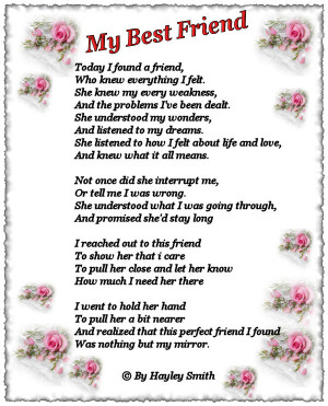 For best poems your friend girl 44 Best