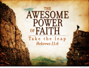 Nice awesome faith power quote with image hd