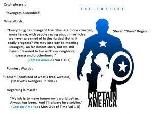 Captain America AKA Steven Rogers's quotes Captain America Quotes ...