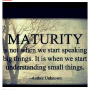 Maturity Quotes