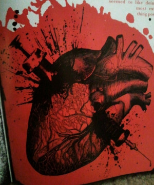 Human heart design from The Heroin Diaries.