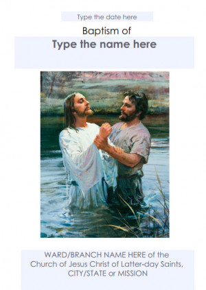 Jesus Christ Baptism LDS