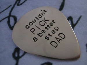 Father's Day, Step Dad Gift, Guitar Pick, Personalized guitar pick ...