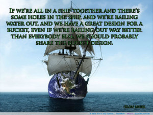 We Belong Together Quotes Sayings if we're all in a ship