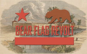 Bear Flag Revolt Burke's bear flag revolt