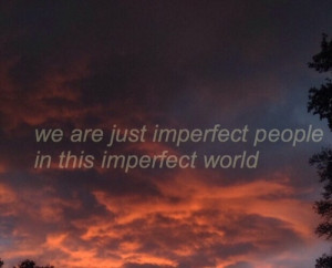 imperfect world