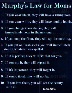 Murphy's Law for Moms